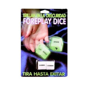 Glow In The Dark Erotic Dice - Spanish Version