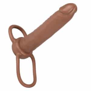 Accommodator Dual Penetrator Sex Toy for Men - Tan