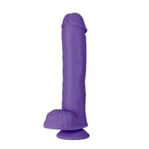 Au Naturel Bold Big John 11" Suction Cup Dildo - Purple