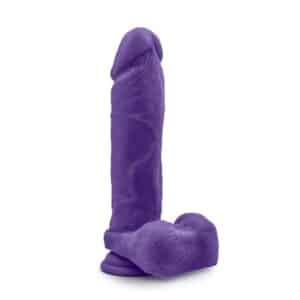 Au Naturel Bold Massive 9 Inch Realistic Suction Cup Dildo  - Purple