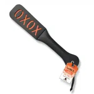 Elite Couples Fantasy Play XOXO Vegan Leather Imprint Slap Paddle