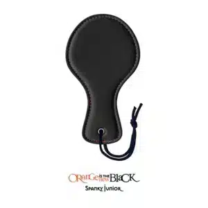 Elite Couples Fantasy Play Vegan Leather Spanking Paddle - Black