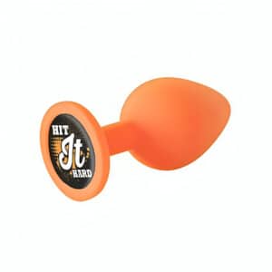 Elite Premium Orange Silicone Butt Plug - Hit It Hard