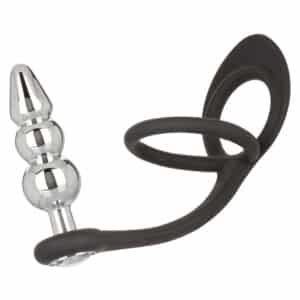 Star Fucker™ Beaded Silicone Butt Plug with Cock Ring
