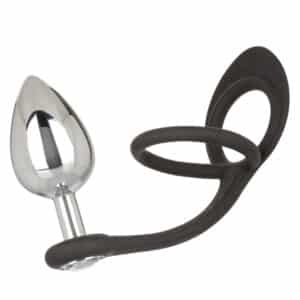 Star Fucker™ XL Teardrop Silicone Anal Plug with Cock Ring