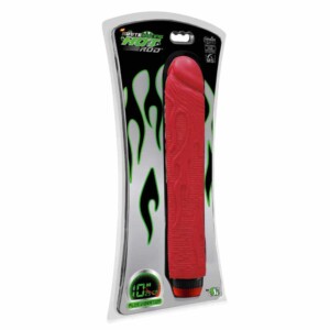 The 10" Red Hot Vibrating Perfect Classic Dildo