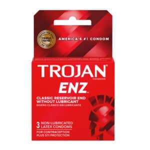 Trojan Enz Non-Lubricated Condoms 3 Pack