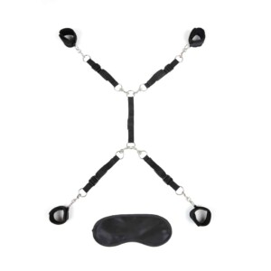 Lux Fetish 7-Piece Bed Spreader - Black