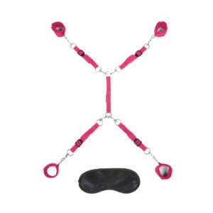 Lux Fetish 7-Piece Bed Spreader - Hot Pink