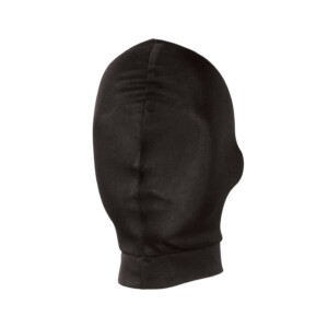 Lux Fetish Stretch Blackout Bondage Hood - Black