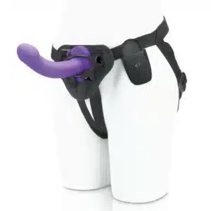 Pegasus 6" Strapon Harness with Remote Controlled Pegging Dildo - Purple