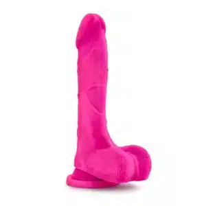 Au Naturel Bold Massive 9 Inch Realistic Suction Cup Dildo - Pink