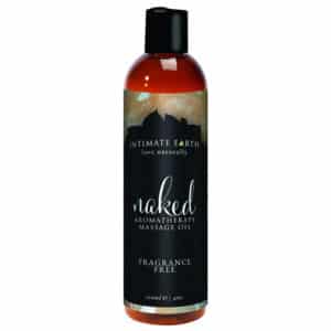 Intimate Earth Love Naturally Naked Unscented Massage Oil - 4oz