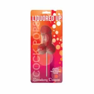 Liquored Up Cock Pops Alcohol Flavored Candy Sucker – Strawberry Daiquiri Flavor