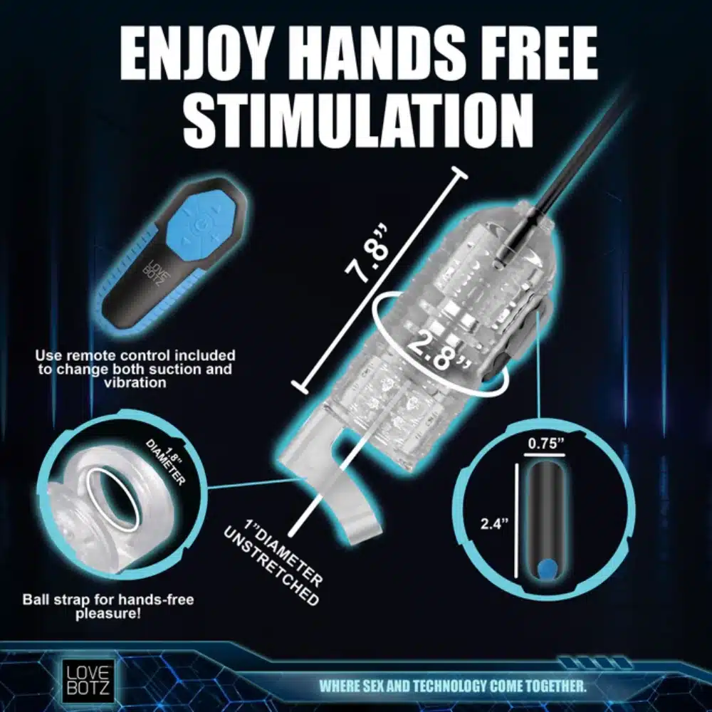 Lovebotz The Milker Pro Edition With Automatic Stroking, Suction And Vibration - Image 3