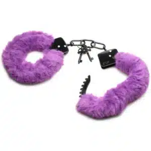 Ms.Cuffed In Fur Furry BDSM Handcuffs - Purple