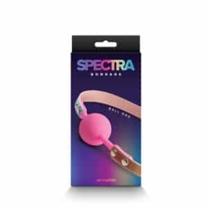 Spectra Bondage Rainbow Iridescent Silicone Ball Gag