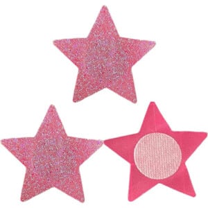 Glimmering Pink Star Nipple Pasties