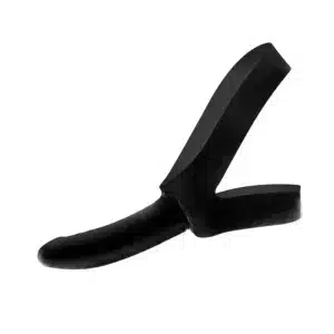 The Original Facilitator Face Harness with Dildo - Black