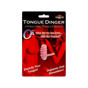 Tongue Dinger Vibrating Tongue Ring for Couples - Pink