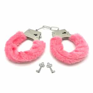 Elite BDSM Pink Furry Handcuffs