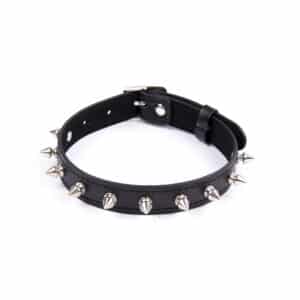 Elite BDSM Punk Gothic Design Spiked Collar - Black