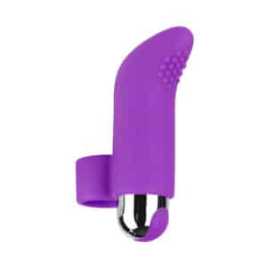 Supercharged Premium Silicone Finger Vibrator - Purple