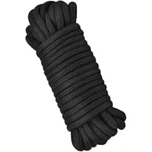 96 Foot Cotton Bondage Rope - Black