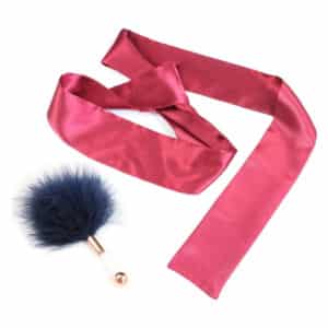 Naughty USA BDSM Sensory Play Essentials Feather and Sash Set