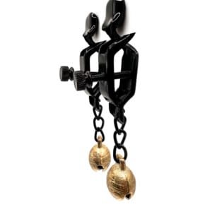 Naughty USA BDSM Adjustable Nipple Clamps with Gold Bells