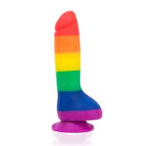Addiction 100% Silicone Justin 8" Rainbow Realistic Dildo
