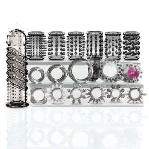 Elite-Cock-Sleeve-Cock-Ring-Mega-17-Piece-Set-