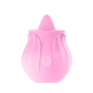 Elite Rose Toy Vibrator Oral Sex Flutter Tongue Licking Stimulator 2024 Edition - Pink