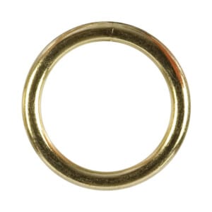 Gold High-Polish Stainless Steel Cock Ring Cock Band - 1 1/2"