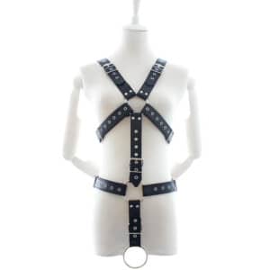 Men's BDSM Full Body Harness - Black - One Size Fits Most
