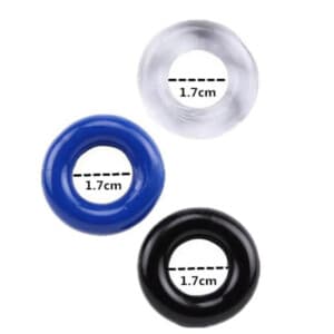 Elite Max Stretch Classic Donut Cock Ring Set - 3 Pack
