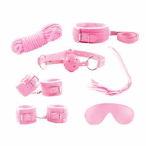 Supreme 7-Piece BDSM Kinky Essentials Kit - Pink