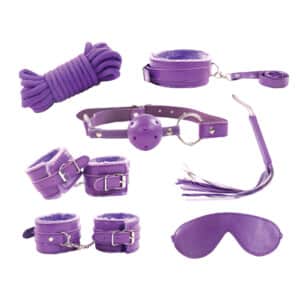 Supreme 7-Piece BDSM Kinky Essentials Kit - Purple