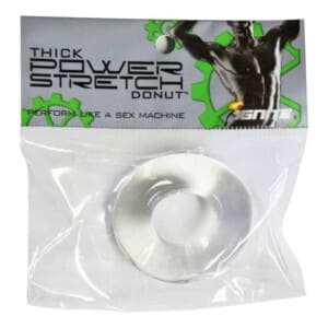 Thick Power Stretch 2" Donut Cock Ring - Clear