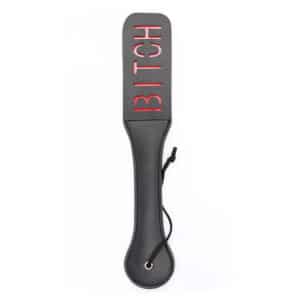 VIP "BITCH" Impression Spanking Paddle- Black and Red