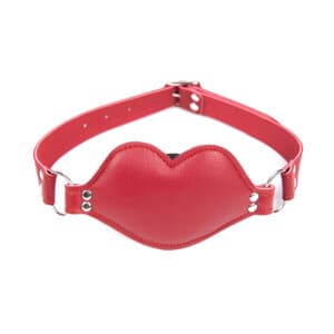 Naughty USA Red Padded Penis Gag with Adjustable Neck Strap - Red