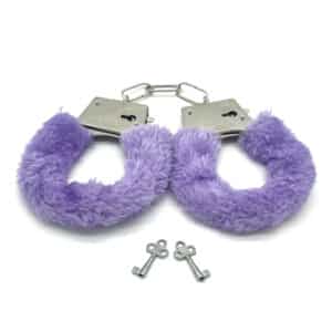 Elite BDSM Purple Furry Handcuffs