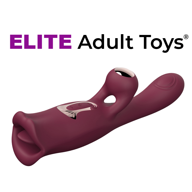 Burgundy adult toy with multifunctional design