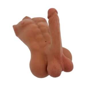 Elite Realistic Torso with 7.5 Dildo – Perfectly Tan